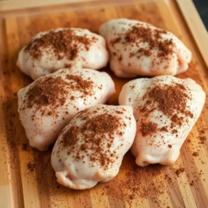 Chicken Thighs with Dry Rub Spices
