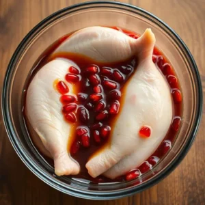 Chicken in Pomegranate-Date Marinade